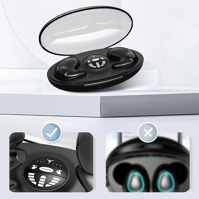 Écouteurs sans fil ultra-légers pour sommeil Bluetooth 5.3 IPX5 autonomie 24 h réduction de bruit nuit | Koossa