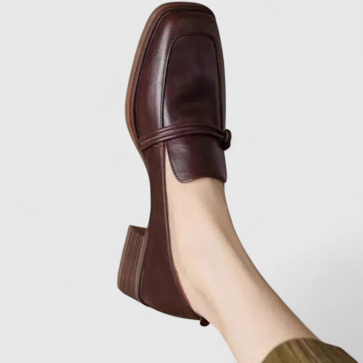 Supportive Slip-On Loafers in Smooth Synthetic Leather for Work and Everyday Wear | Koossa