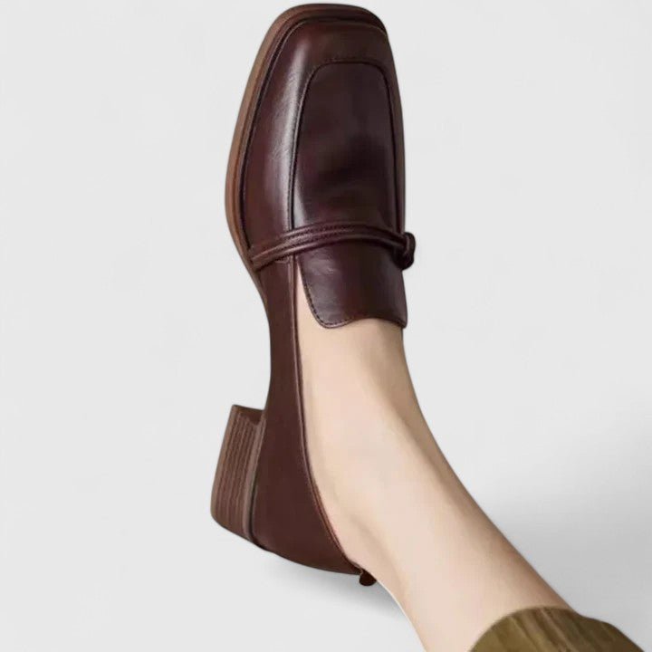 Supportive Slip-On Loafers in Smooth Synthetic Leather for Work and Everyday Wear | Koossa