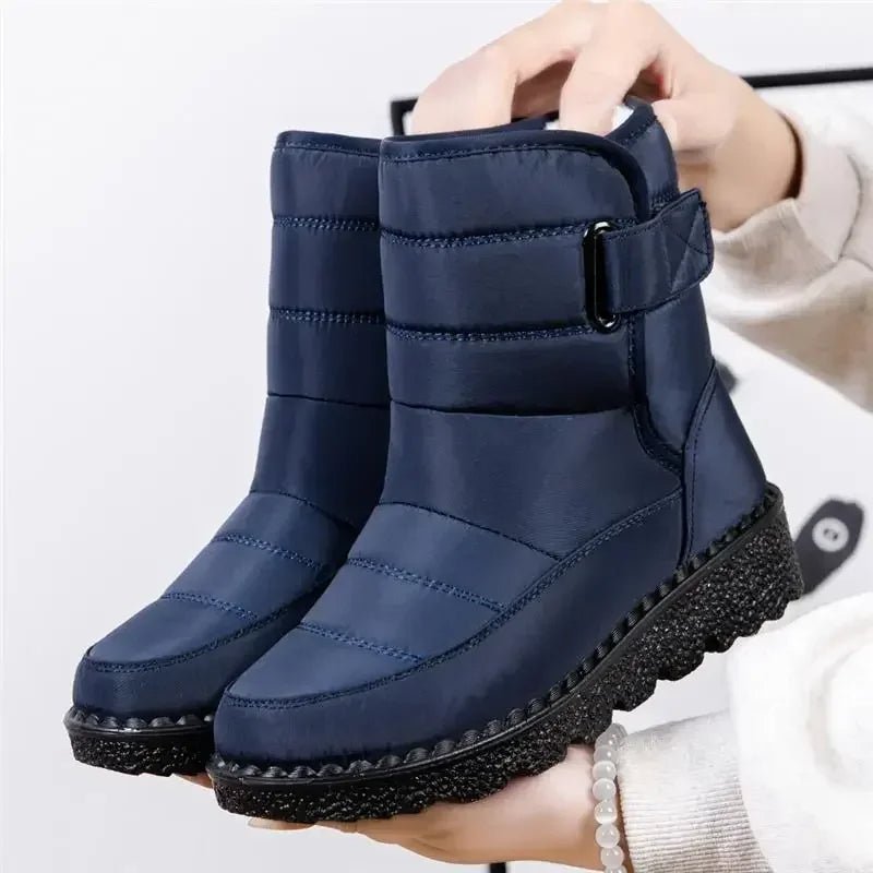 Quilted Ankle Boots with Side Zip and Water-Resistant Finish for Winter Walking, Weekend Errands, and Rainy Day Town Outings | Koossa