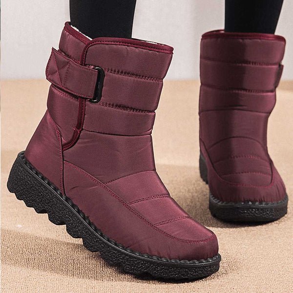 Quilted Ankle Boots with Side Zip and Water-Resistant Finish for Winter Walking, Weekend Errands, and Rainy Day Town Outings | Koossa