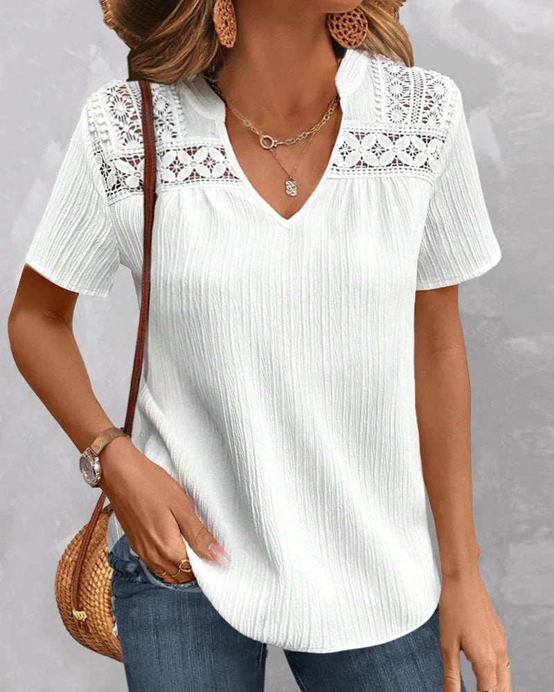 Women's Summer Dress — Elegant Relaxed-Fit Day Dress with Classic Detailing for Warm Weather & Garden Parties | Koossa