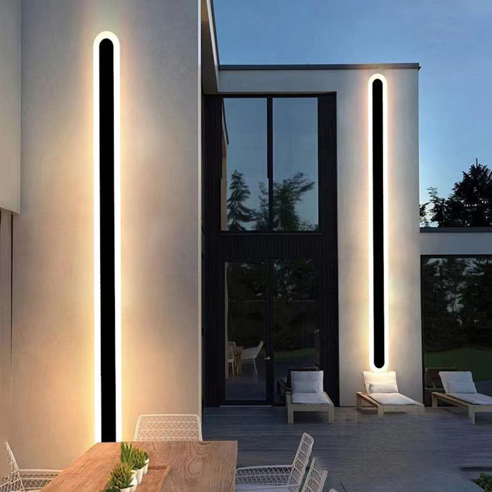 Weatherproof Linear Wall Sconce Outdoor Indoor LED Motion Sensor Dimmable Modern Hallway Garden Patio Exterior Entry | Lonoma