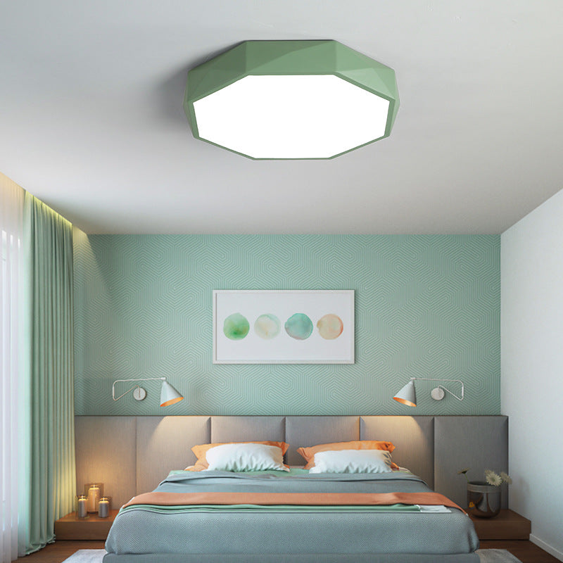 Plafonnier LED scandinave abstrait en acryle et fer pour salon chambre couloir lumière chaleureuse moderne | Koossa