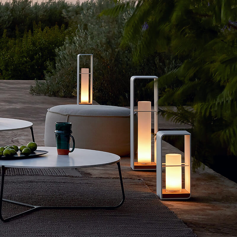 Modern Square LED Outdoor Light, Black Aluminum Garden Lamp, Warm White, Hardwired or Solar for Patio, Fence, Driveway & Yard | Lonoma