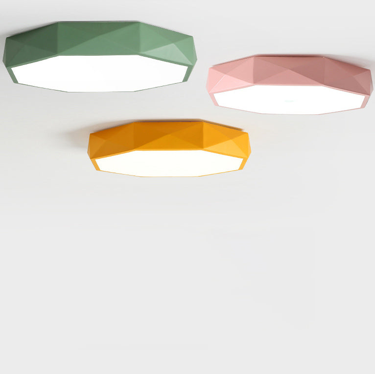 Plafonnier LED scandinave abstrait en acryle et fer pour salon chambre couloir lumière chaleureuse moderne | Koossa