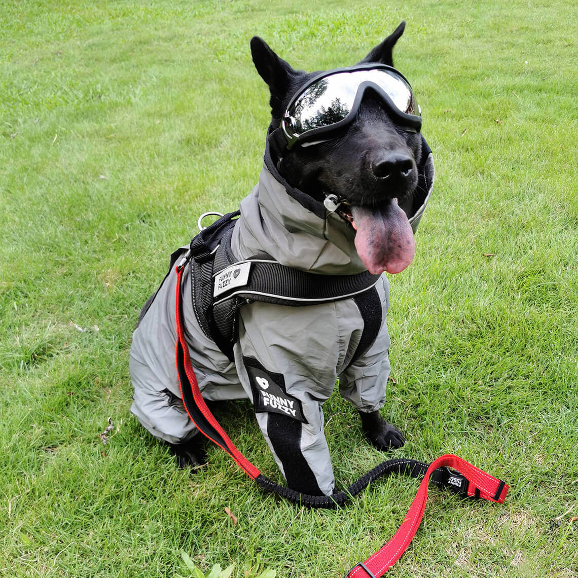 Dog Raincoat Reflective Waterproof Polyester All-Around Visibility Windproof UV Protection Adjustable Dog Jacket Coat | Koossa