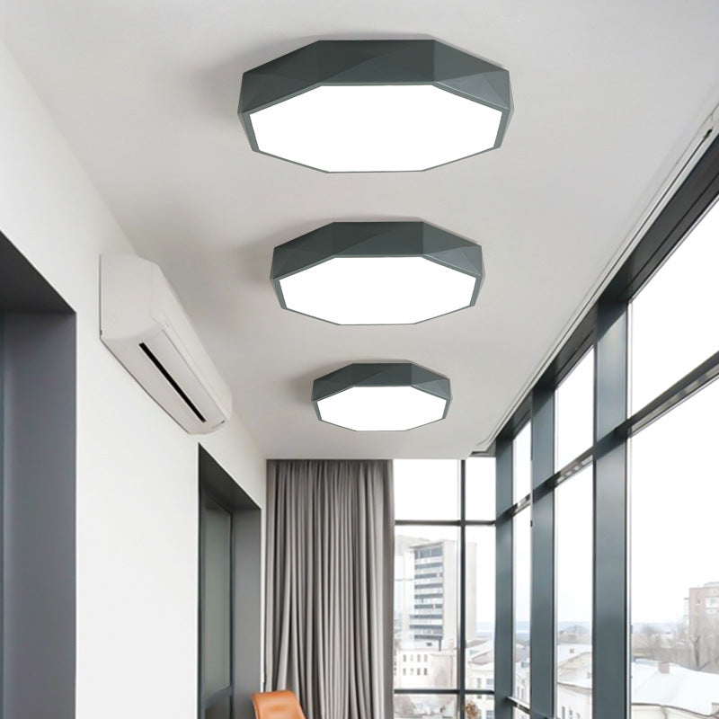 Plafonnier LED scandinave abstrait en acryle et fer pour salon chambre couloir lumière chaleureuse moderne | Koossa
