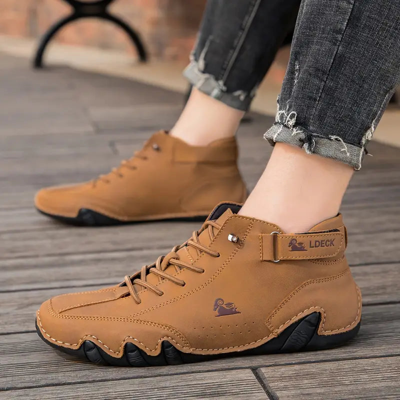 Men's Waterproof High-Top Boots — Elastic Slip-On Chelsea Boots for Outdoor & Casual Wear | Koossa