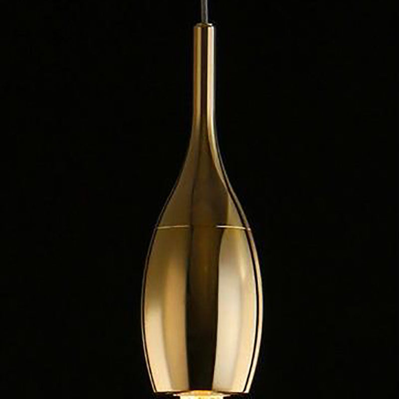 Suspension dorée en verre avec LED intégrée pour salle à manger salon cuisine moderne style scandinave | Koossa