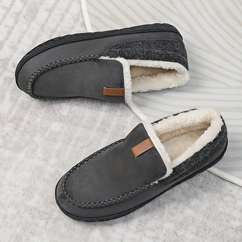 Men's Warm House Slippers — Comfortable Indoor Loafers for Winter Relaxation & Evening Wear | Koossa