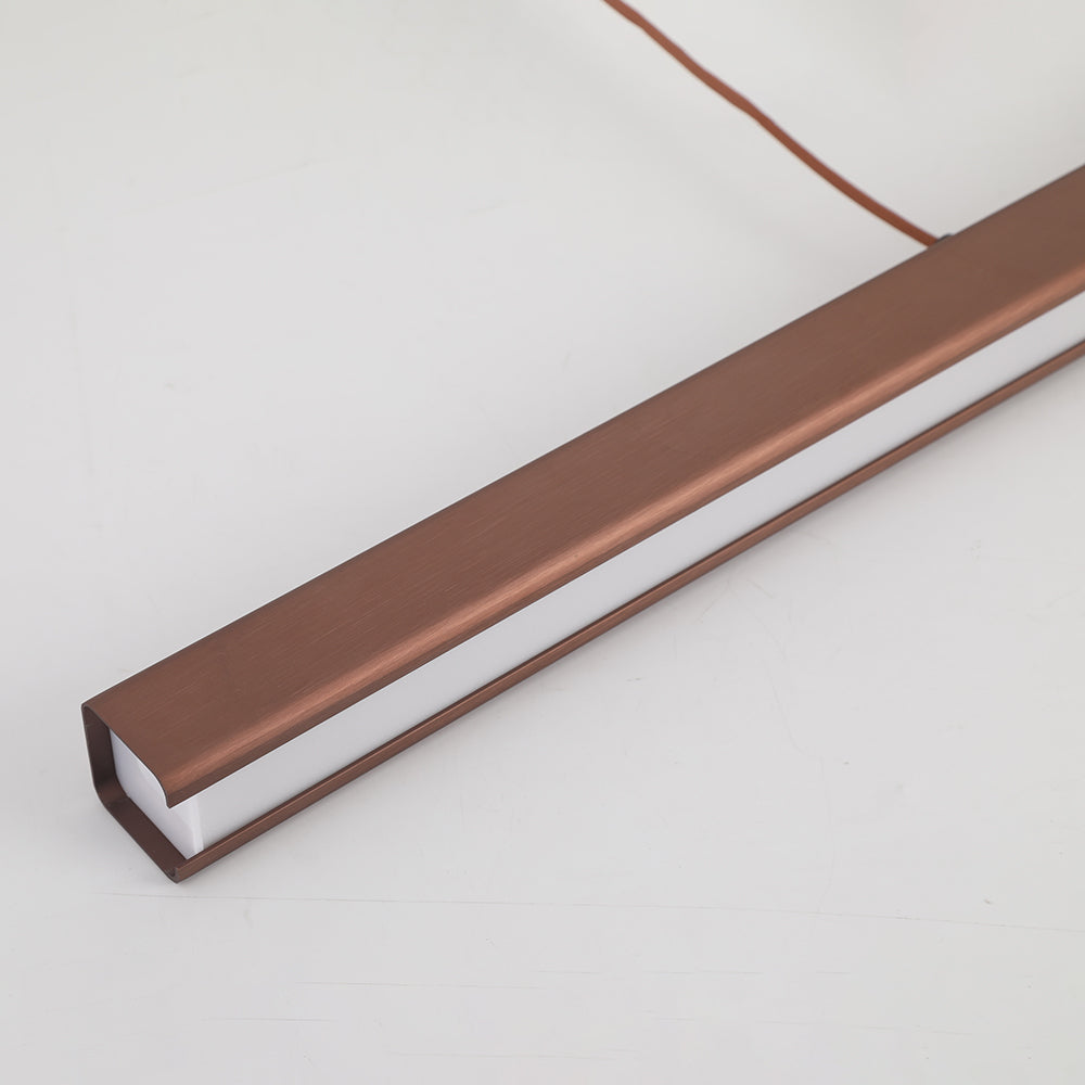 Adjustable Linear LED Pendant Light Metal Acrylic Fixture for Kitchen Island Dining Room Modern Hanging Ceiling Lamp Dimmable 3-Color | Lonoma