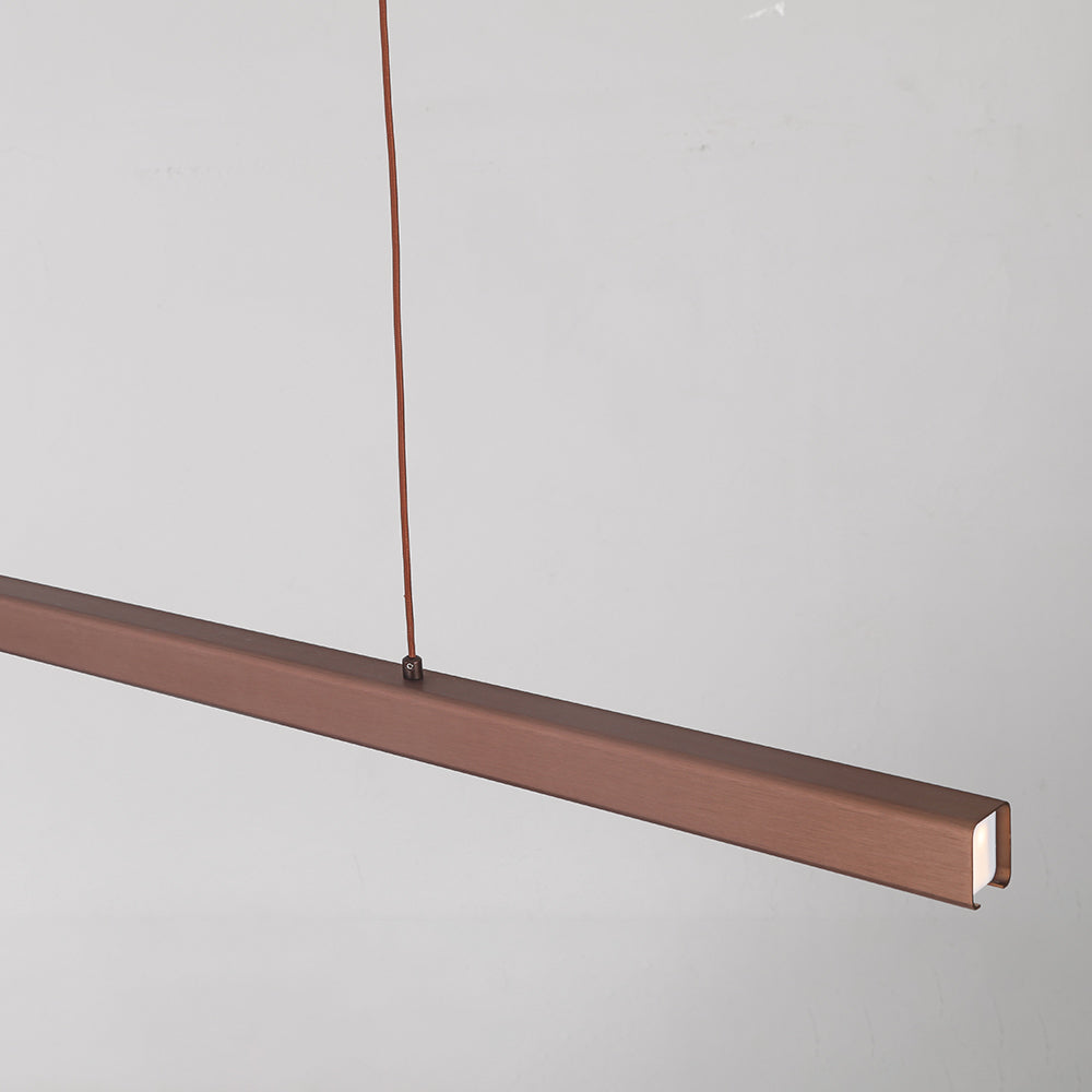 Adjustable Linear LED Pendant Light Metal Acrylic Fixture for Kitchen Island Dining Room Modern Hanging Ceiling Lamp Dimmable 3-Color | Lonoma
