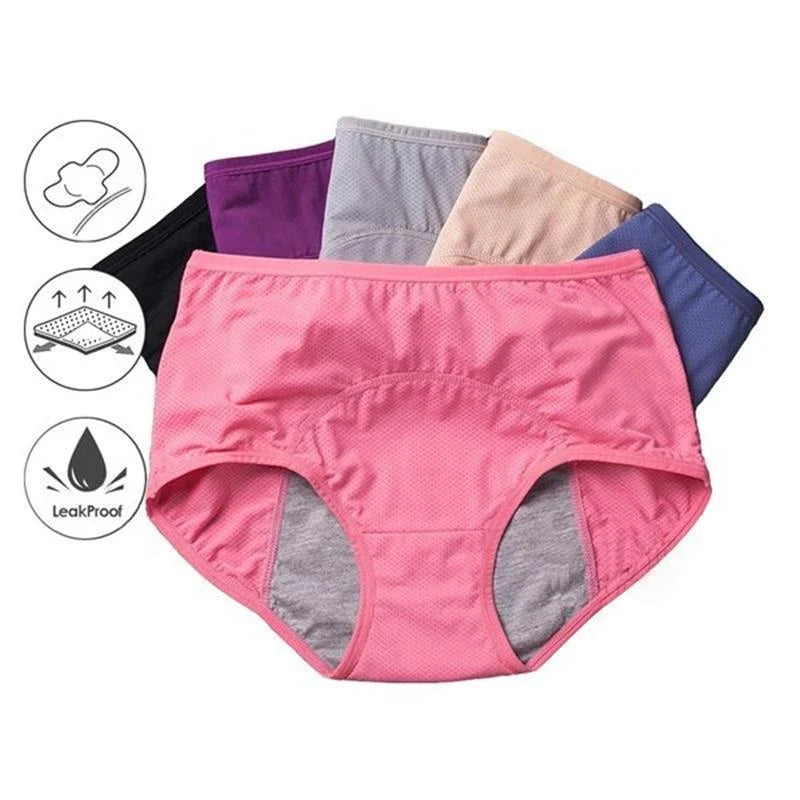 High-Waisted Leak-Proof Period Underwear for Women, Absorbent Washable Reusable Briefs for Heavy Flow, Postpartum & Light Bladder Leaks | Lonoma