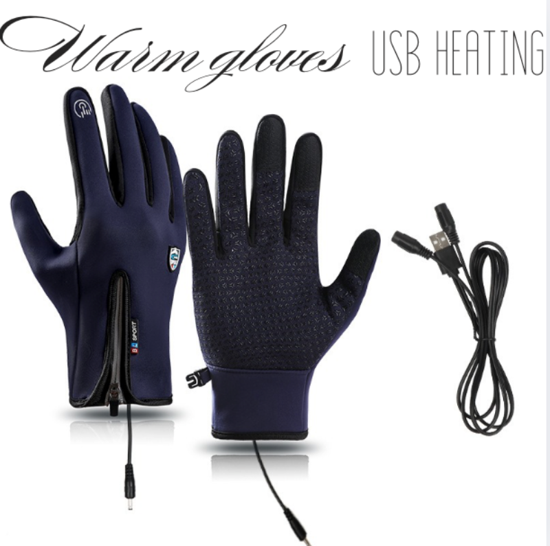 Heated Touchscreen Winter Gloves, USB Rechargeable Waterproof Windproof Thermal Gloves for Skiing, Cycling, Driving & Outdoor Activities | Lonoma