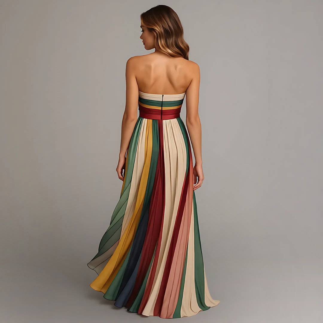 Women's Flowing Maxi Dress in Soft Drape Fabric – Effortless Elegance for Occasions | Koossa
