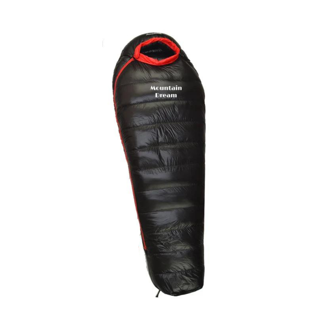 Lightweight Down Sleeping Bag for Camping & Backpacking – 4-Season Insulation with Adjustable Hood & Foot Box | Lonoma