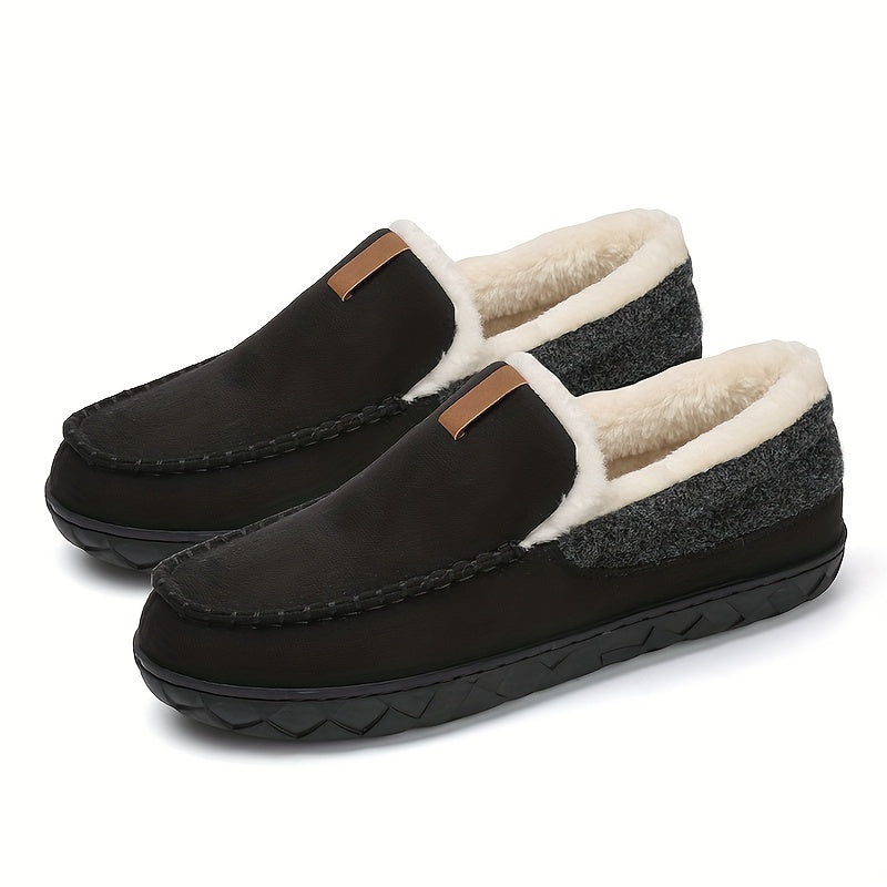 Men's Warm House Slippers — Comfortable Indoor Loafers for Winter Relaxation & Evening Wear | Koossa
