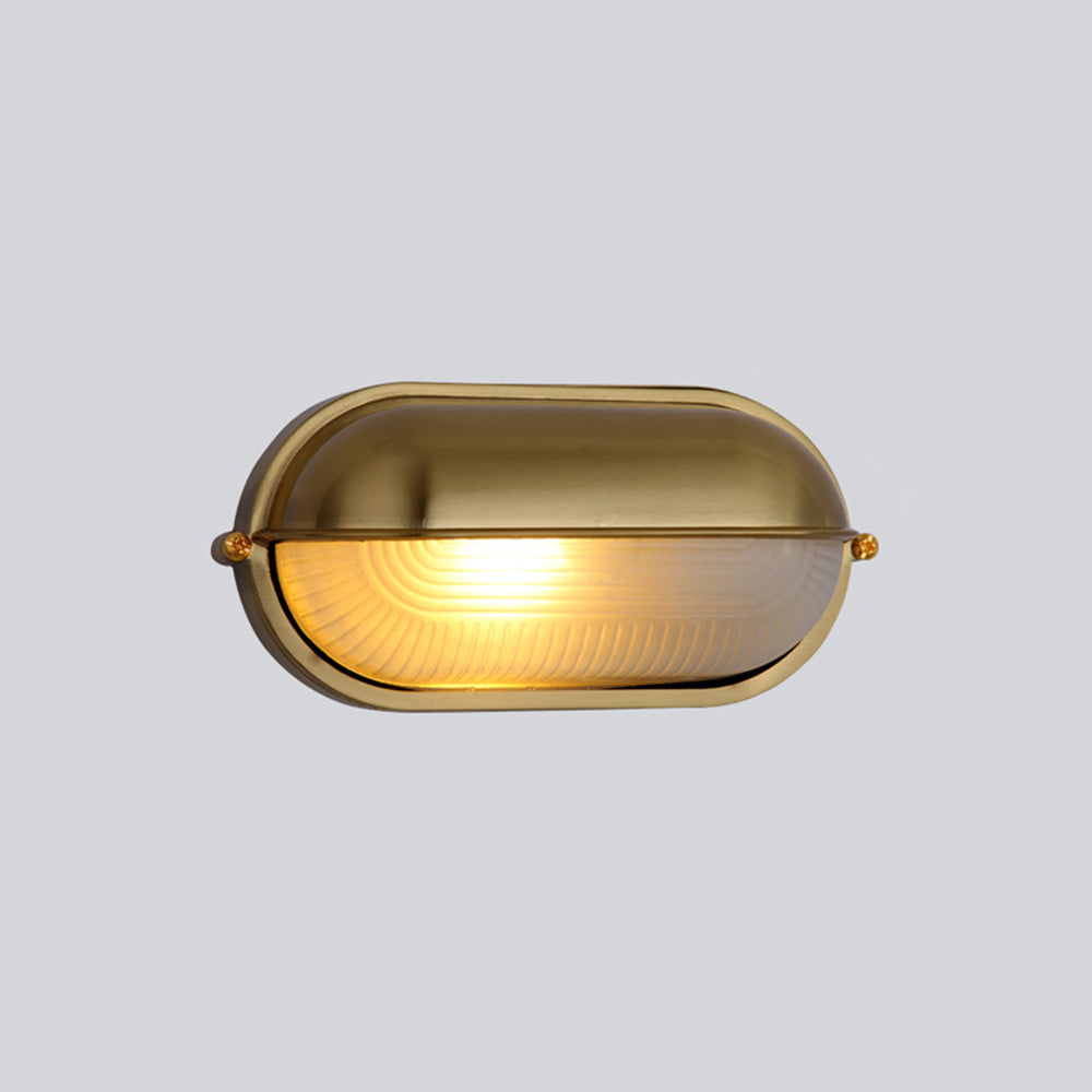 Weather-Resistant Exterior Sconce with Glass Shade for Patio, Porch & Entryway | Hardwired LED Light Fixture | Metal Construction | Lonoma
