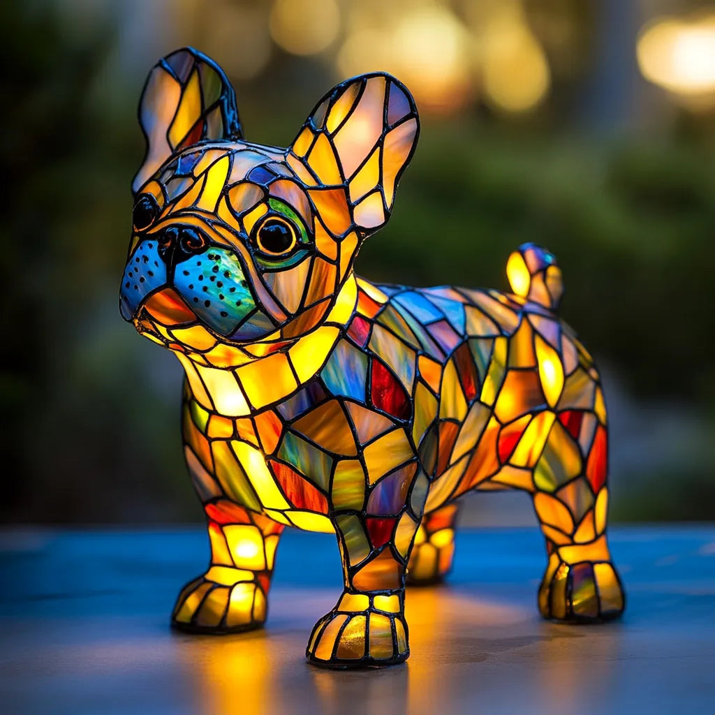 Handcrafted Dog Table Lamp — Warm Ambient Lighting for Pet Lovers & Home Décor Enthusiasts | Koossa