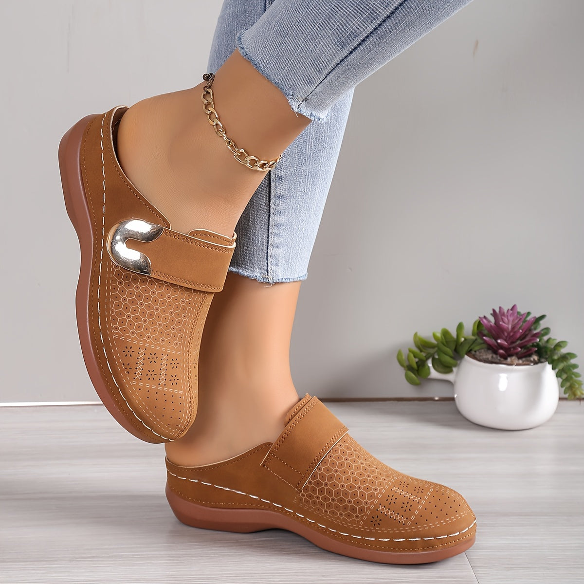 Women's Orthopedic Comfort House Slippers with Non-Slip Sole — Indoor Footwear for All-Day Support | Koossa
