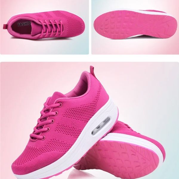 Women's Orthopaedic Air-Cushioned Shoes with Arch Support in Purple, Black, Pink, White and Fuchsia | Lightweight Comfort Footwear for All-Day Wear | Ergonomic Design for Mature Women | Koossa