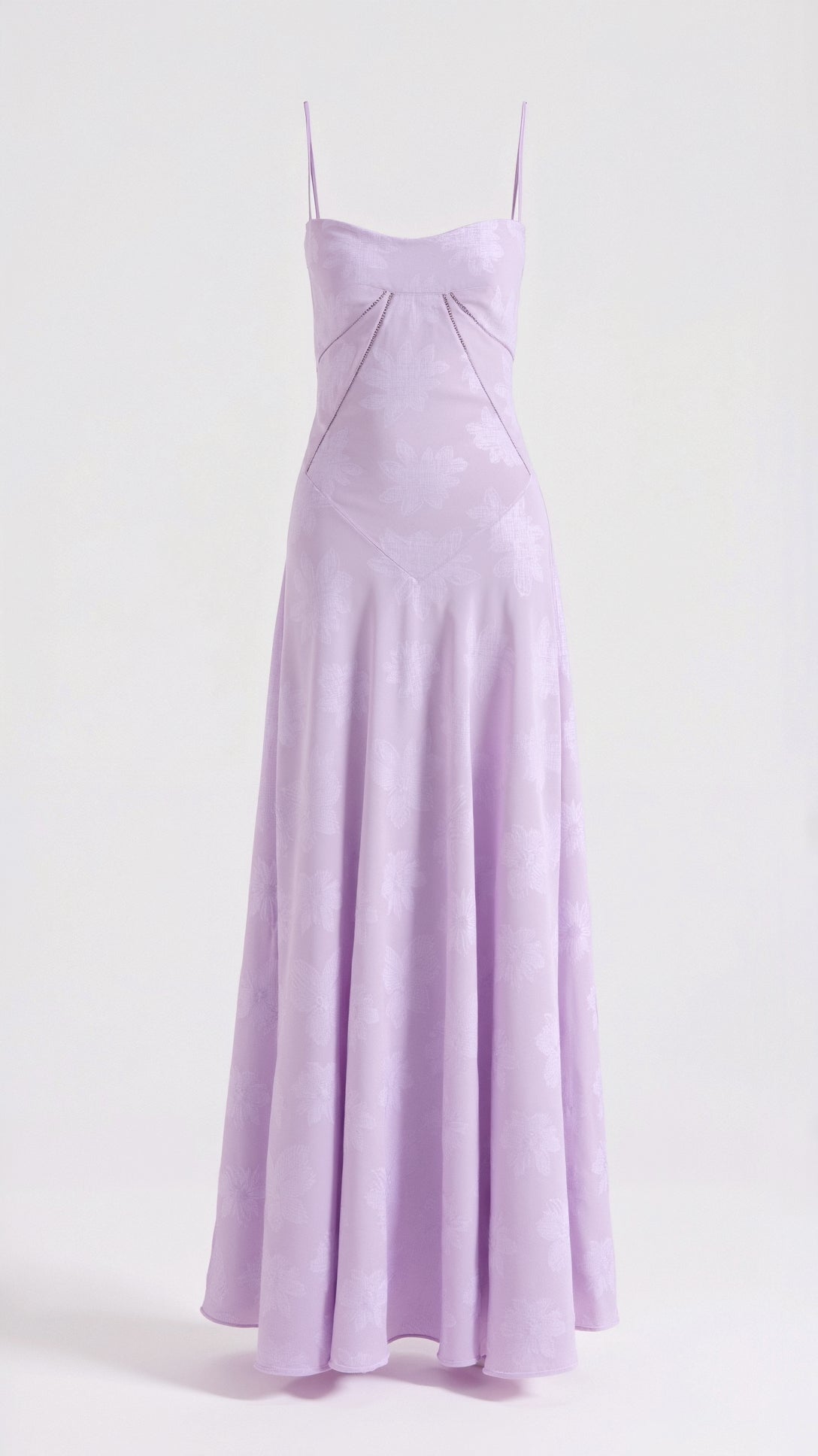Women's Floor-Length Slip Dress in Satin-Finish Fabric for Summer Weddings and Elegant Evening Celebrations | Koossa