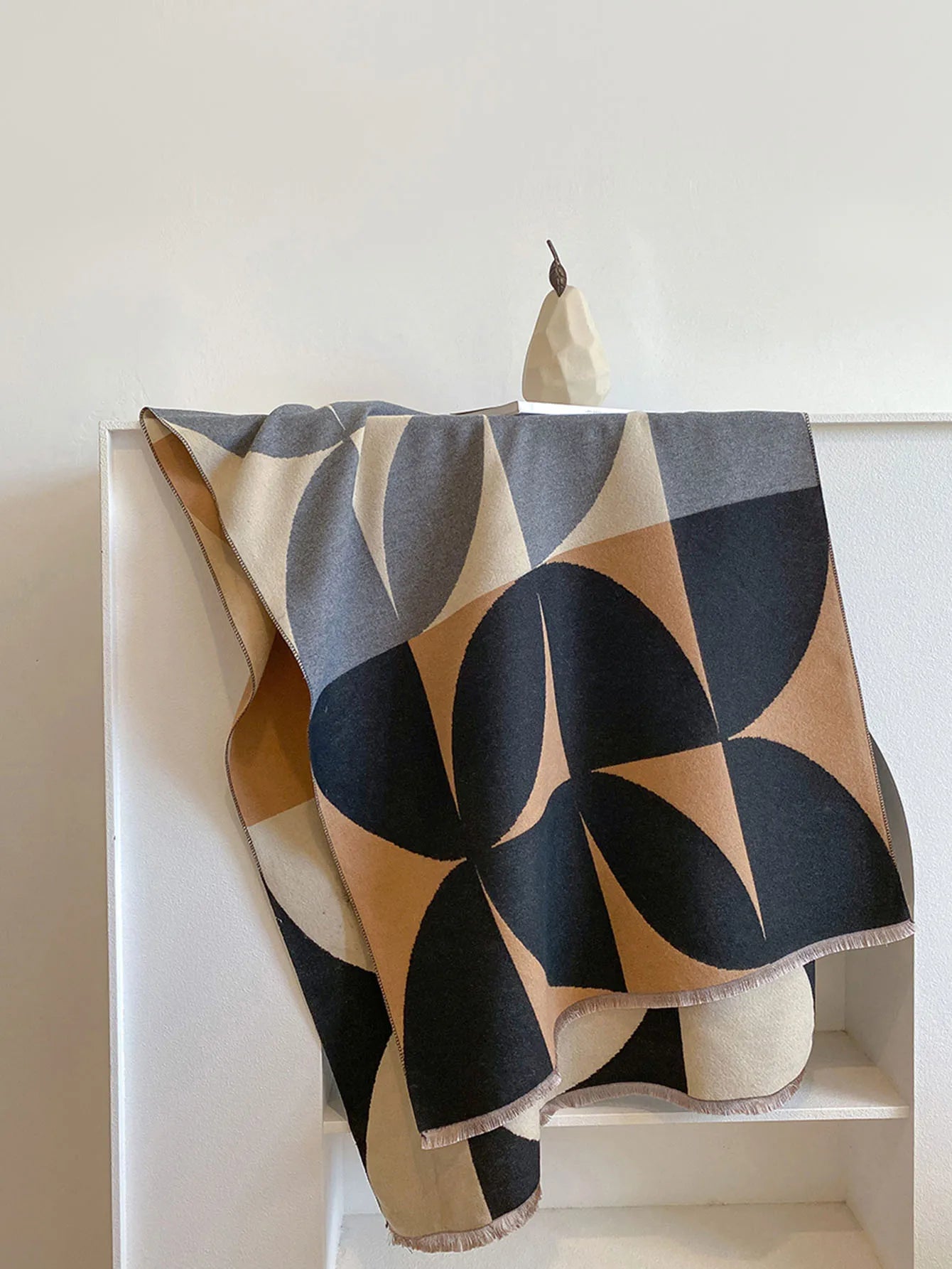 Women's Reversible Pure Wool Scarf — Elegant Winter Scarf for Cold Weather & Festive Occasions | Koossa