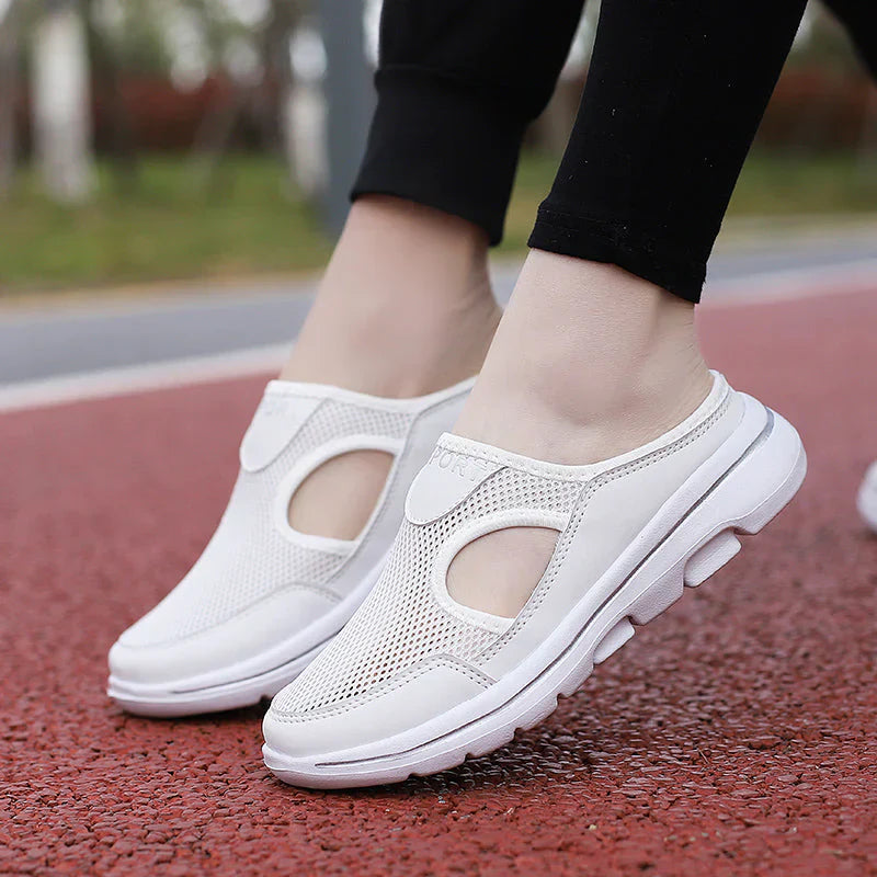 Men's Breathable Mesh Slip-On Slippers — Lightweight Orthopaedic Mule Shoes for Indoor & Outdoor Comfort | Koossa