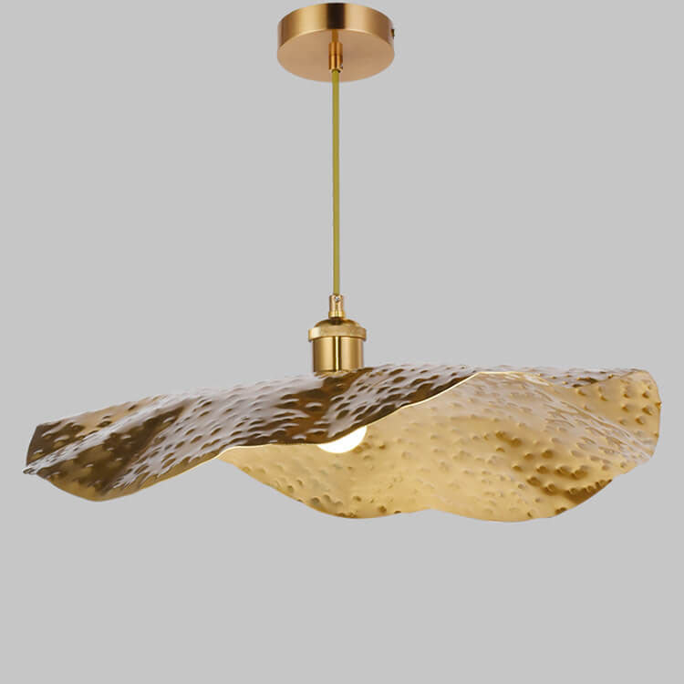 Gold Bronze Metal Pendant Light with Adjustable Cord, E26 Socket Hanging Ceiling Fixture for Dining Room, Kitchen Island, Bar & Café | Lonoma
