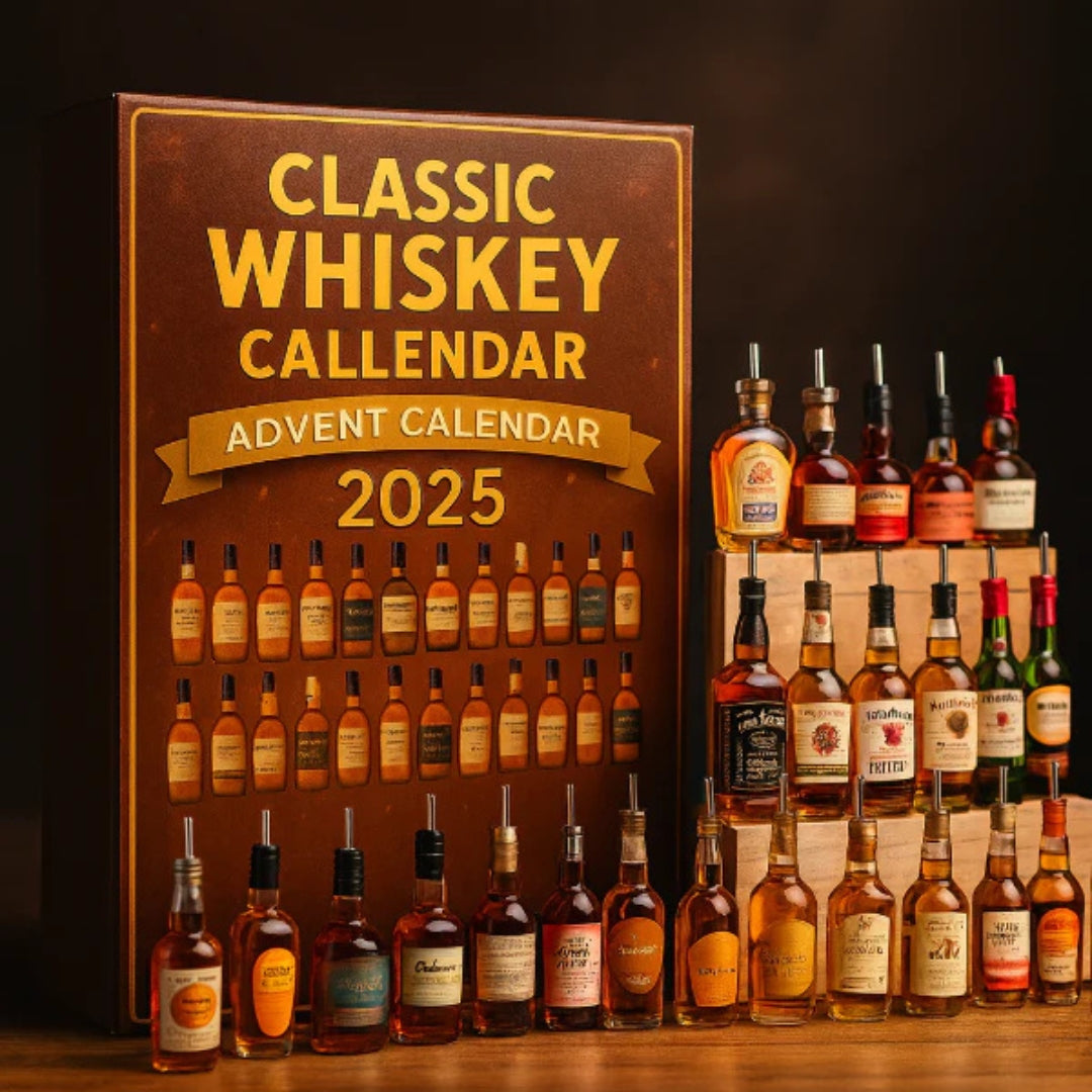 Decorative Spirit Bottle Advent Calendar 24 Days Holiday Countdown Display with Miniature Collectible Ornaments for Christmas Tree Decoration | Lonoma