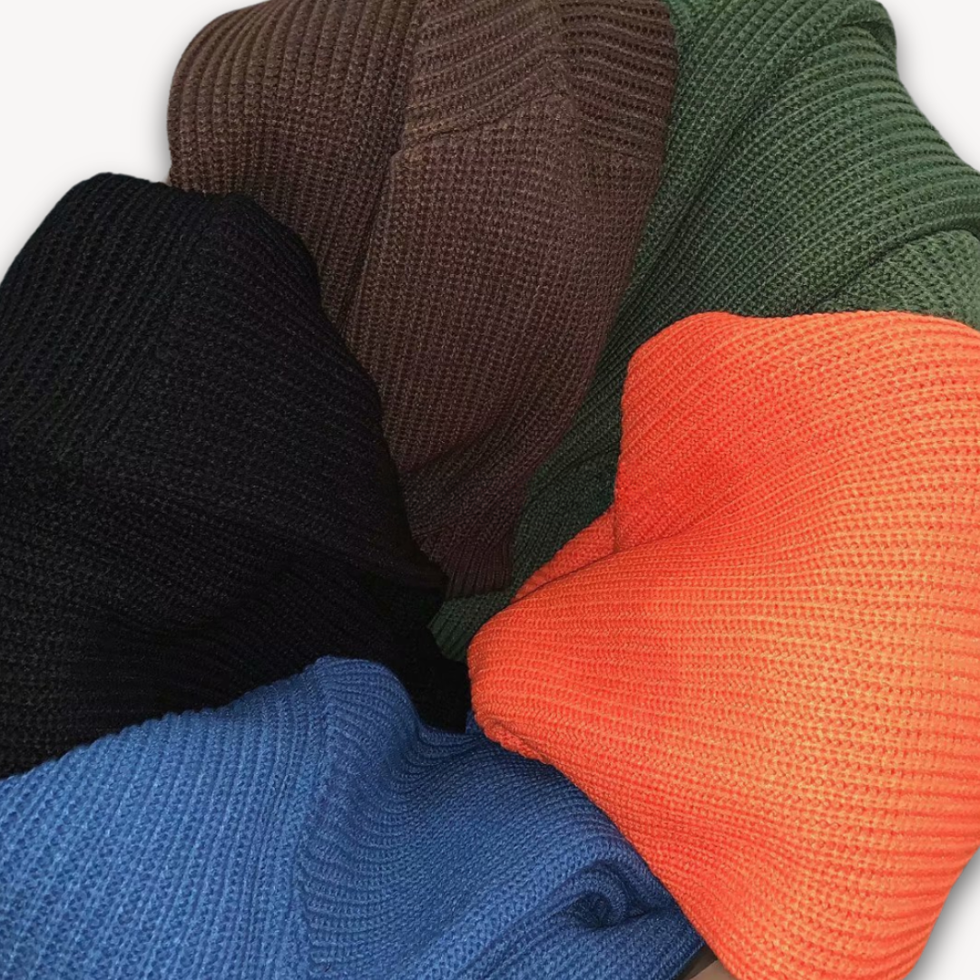 Women's Oversized Knitted Jumper in Twelve Colours — Relaxed Drop-Shoulder Pullover with Ribbed Cuffs for Effortless Weekend Style | Koossa