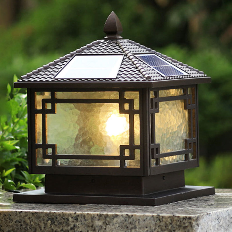 Outdoor Post Light Aluminum Garden Pillar Lamp Waterproof Pathway Lighting Coffee Gold Finish for Driveway Patio Yard Deck Landscape | Lonoma