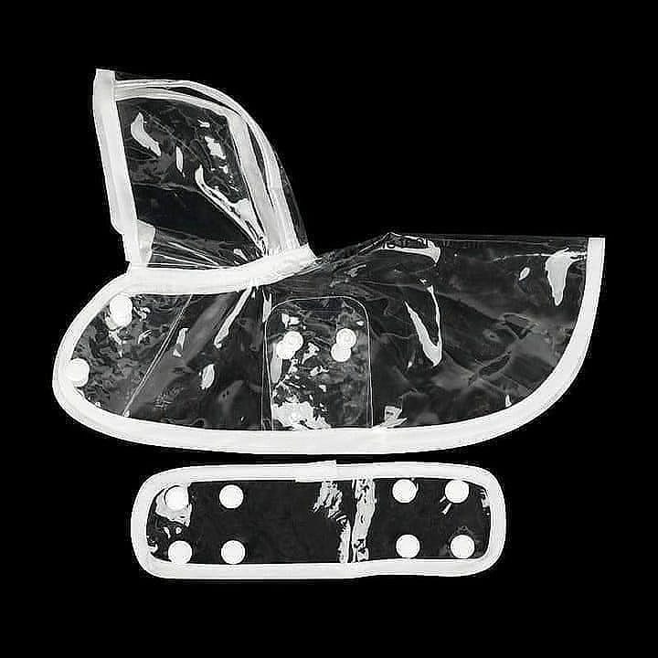 Dog Raincoat Transparent Waterproof Hooded Dachshund Small Dog Rain Cape Poncho Clear PVC Lightweight Windproof Puppy Wet Weather | Koossa