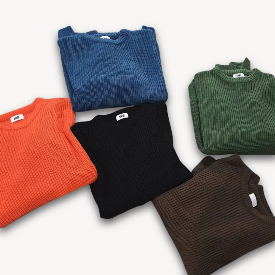 Women's Oversized Knitted Jumper in Twelve Colours — Relaxed Drop-Shoulder Pullover with Ribbed Cuffs for Effortless Weekend Style | Koossa