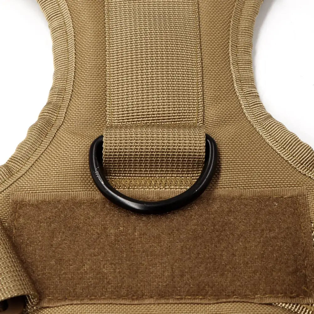 Tactical Dog Harness Heavy Duty Handle 1050D Nylon MOLLE No-Pull Adjustable Large Breeds Training Outdoor Walking Harness Metal D-Ring | Koossa