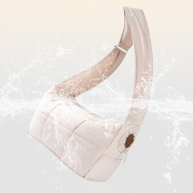 Pet Carrier Bag Quilted Padded Warm Shoulder Strap Adjustable Head Opening Cat Small Dog Travel Bag Winter Autumn | Koossa