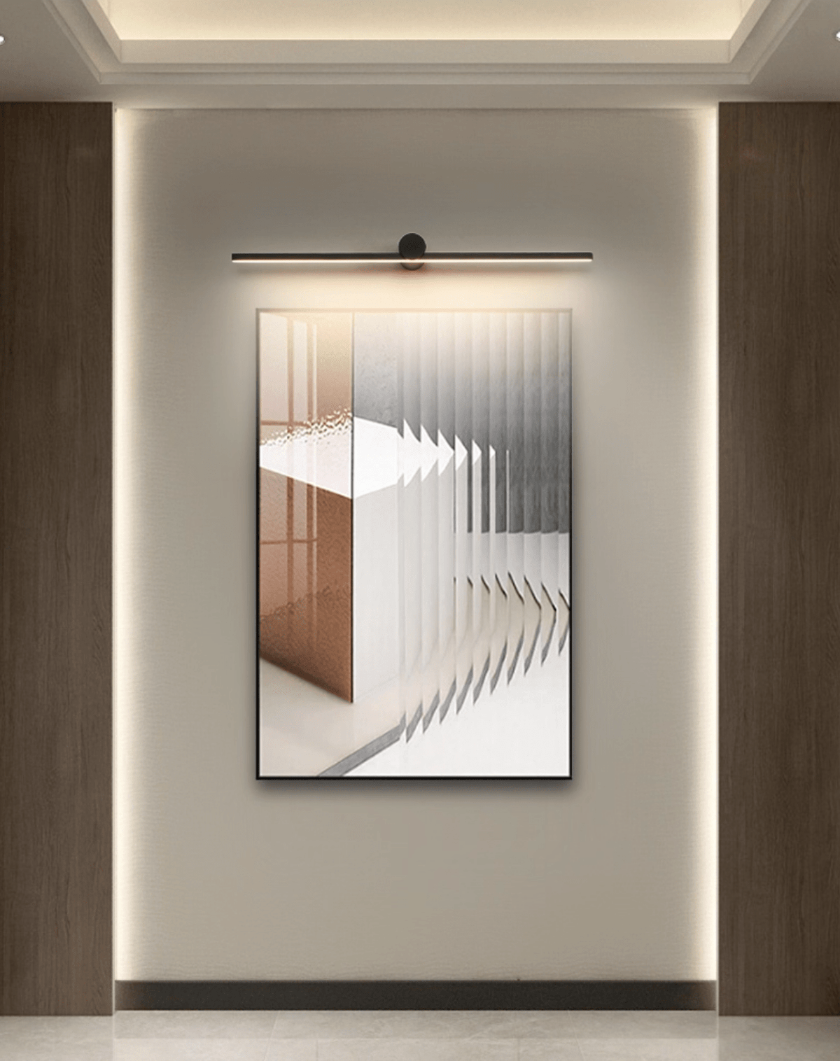 Cordless LED Vanity Light Bar with Touch Dimmer & USB Rechargeable Battery, Adjustable Brightness Wall Sconce for Bathroom Mirror, Makeup | Lonoma