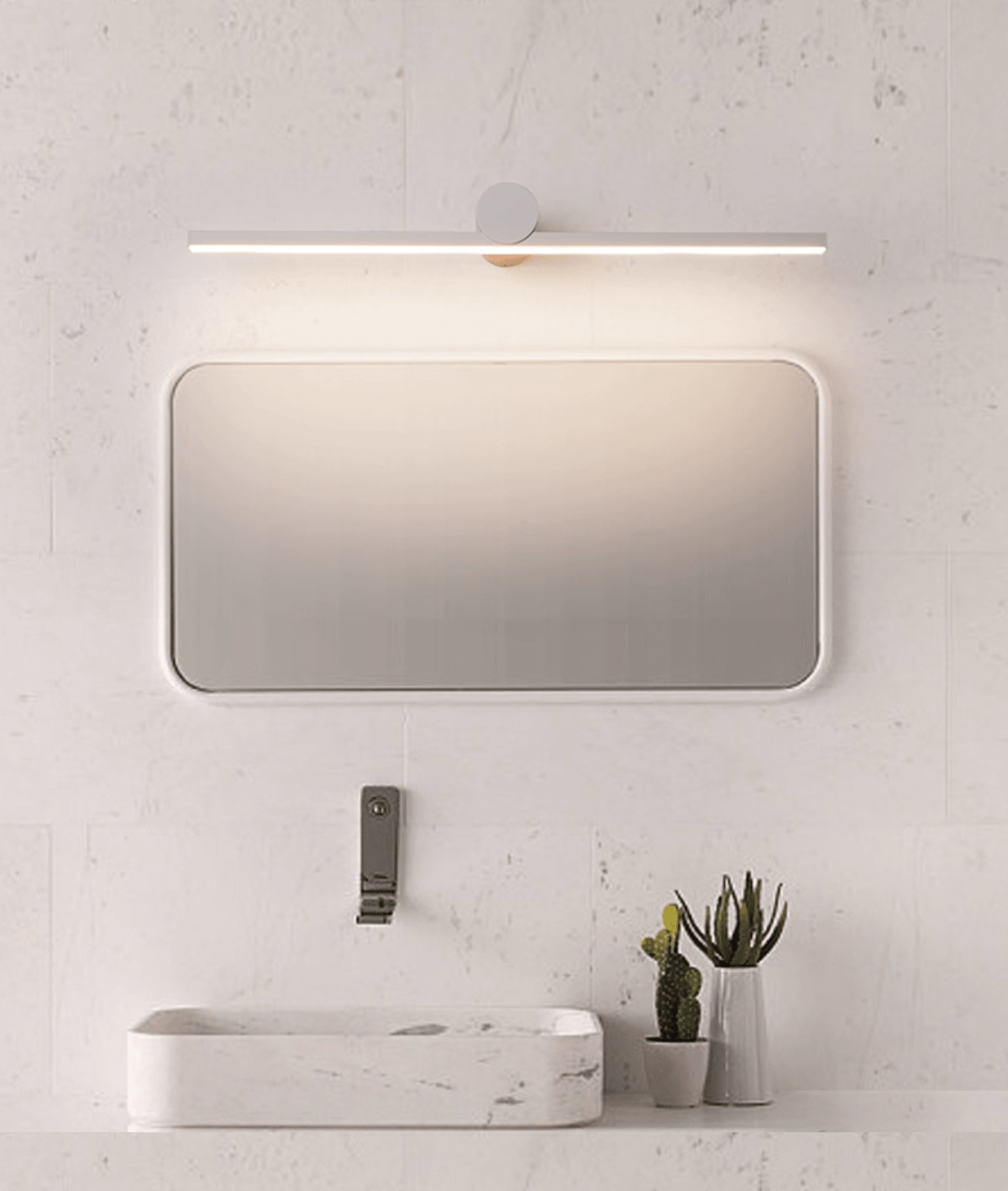 Cordless LED Vanity Light Bar with Touch Dimmer & USB Rechargeable Battery, Adjustable Brightness Wall Sconce for Bathroom Mirror, Makeup | Lonoma