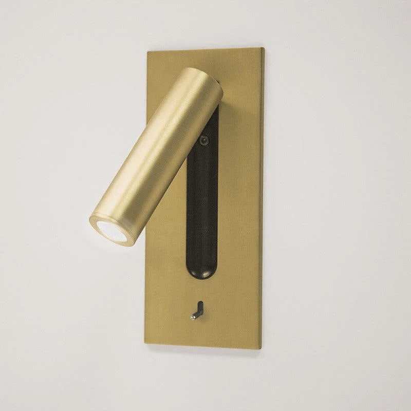 Adjustable Wall Sconce with LED Reading Light | Modern Plug-In Bedside Lamp | Pivoting Metal Fixture for Bedroom, Guest Room & Hallway | Lonoma