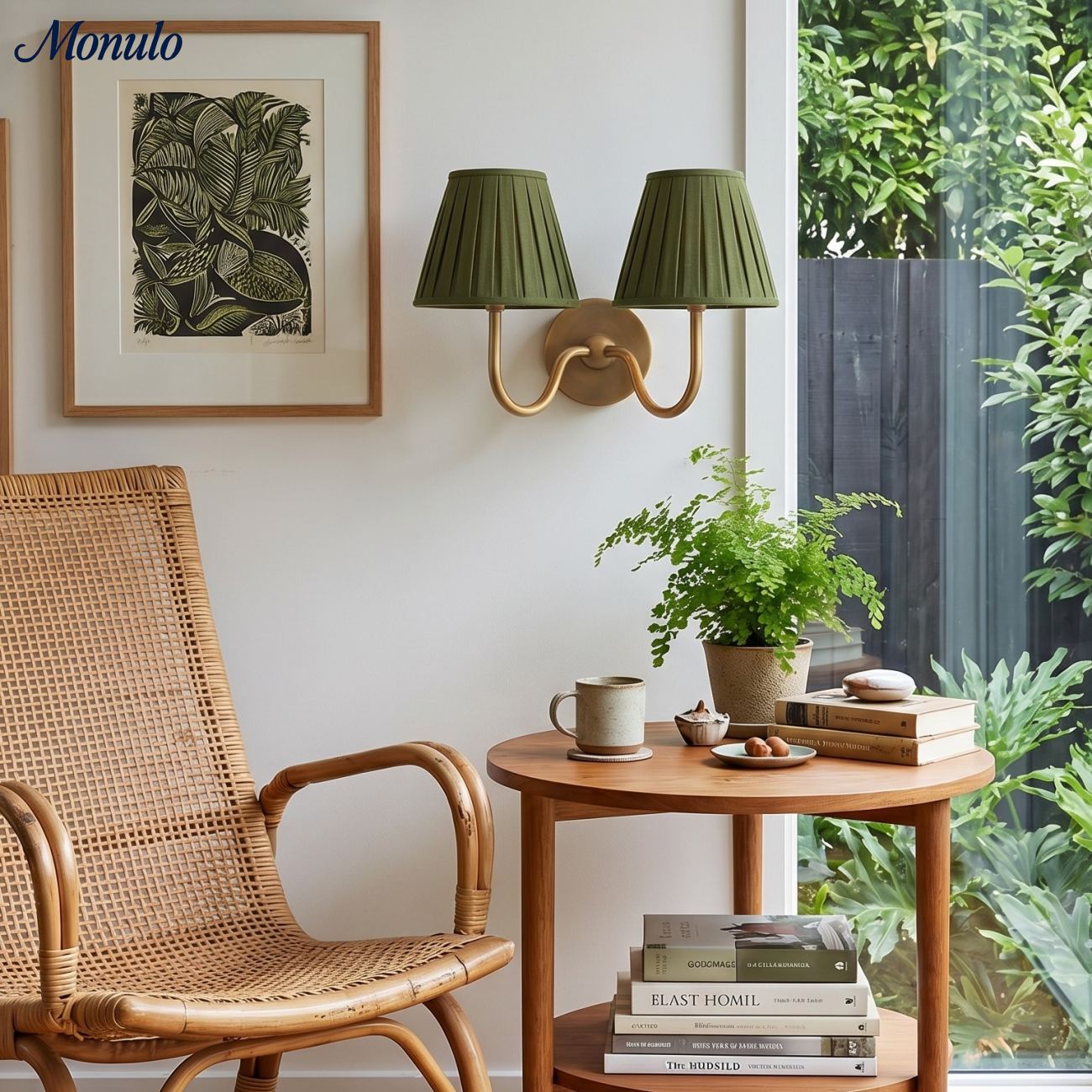Applique murale élégante à abat-jour plissé en tissu – Éclairage classique et raffiné pour chambre et salon | Koossa