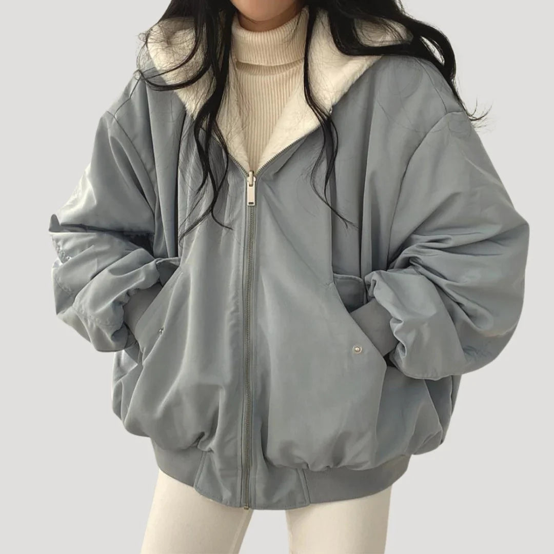 Women's Oversized Long Winter Coat with Hood — Longline Hooded Winter Jacket for Autumn & Cold Weather | Koossa