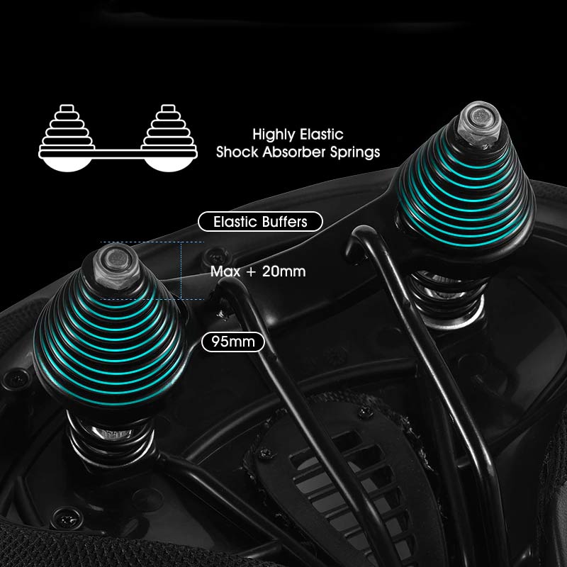 Wide Padded Bike Seat with Ergonomic Cutout, Black Synthetic Leather Bicycle Saddle for Cruiser, Mountain, Hybrid & Road Bikes | Lonoma