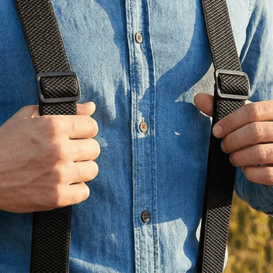 Adjustable Suspenders for Men with Metal Clips – Elastic Y-Back & X-Back Styles for Everyday Wear | Lonoma