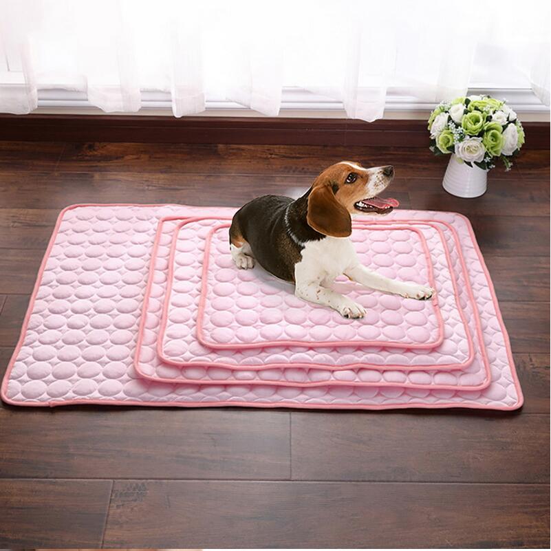 Dog Cat Cooling Mat Gel-Infused 3-Layer Quilted Self-Cooling Small Medium Large Latex-Free Washable Summer Pet Pad | Koossa