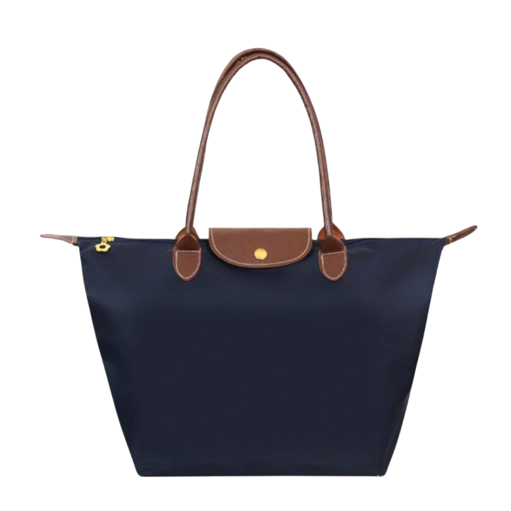 Water-Resistant Nylon Tote Bag with Leather Trim for Work, Travel and Daily Carry | Lonoma