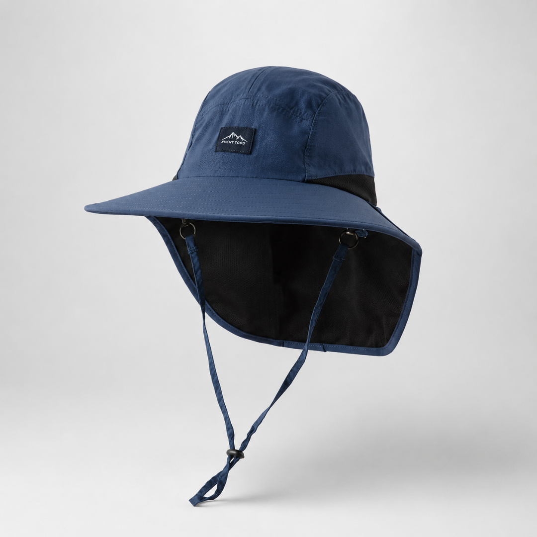 Chapeau Aventure Large Bord avec Protection Nuque Amovible Anti-UV pour Trekking Randonnée Pêche Plein Air | Koossa