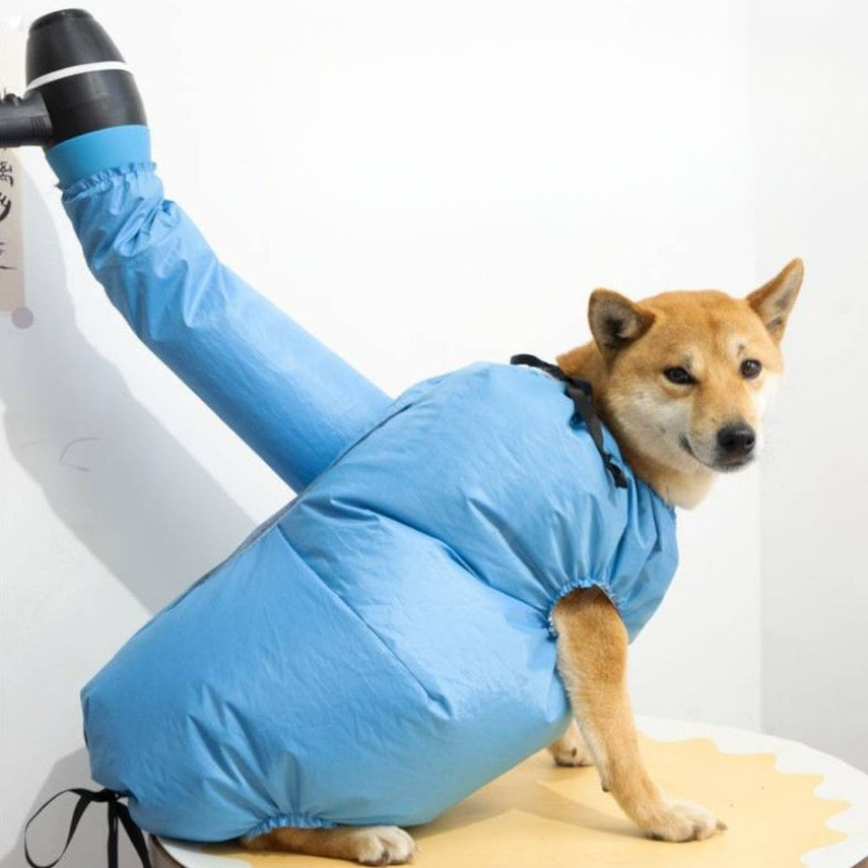 Pet Drying Coat Quick-Dry Microfibre S–XL 2.5–30kg Dog Cat Bath Robe Towel Wrap Post-Bath Absorbent Grooming Coat | Koossa