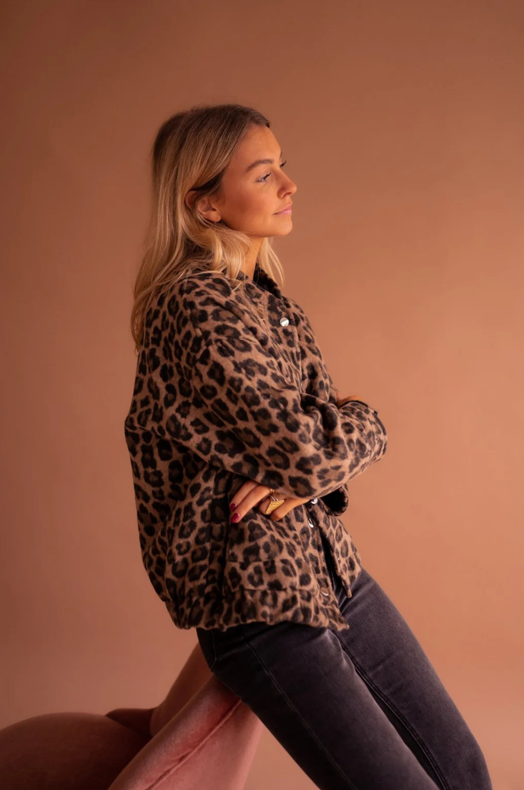 Women's Leopard Print Jacket — Timeless Animal Print Jacket for Casual & Evening Wear | Koossa