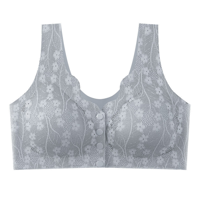 Front-Closure Wireless Bra Soft Support Skin-Friendly Elastic Easy On and Off Everyday Comfort Bra for Women | Lonoma